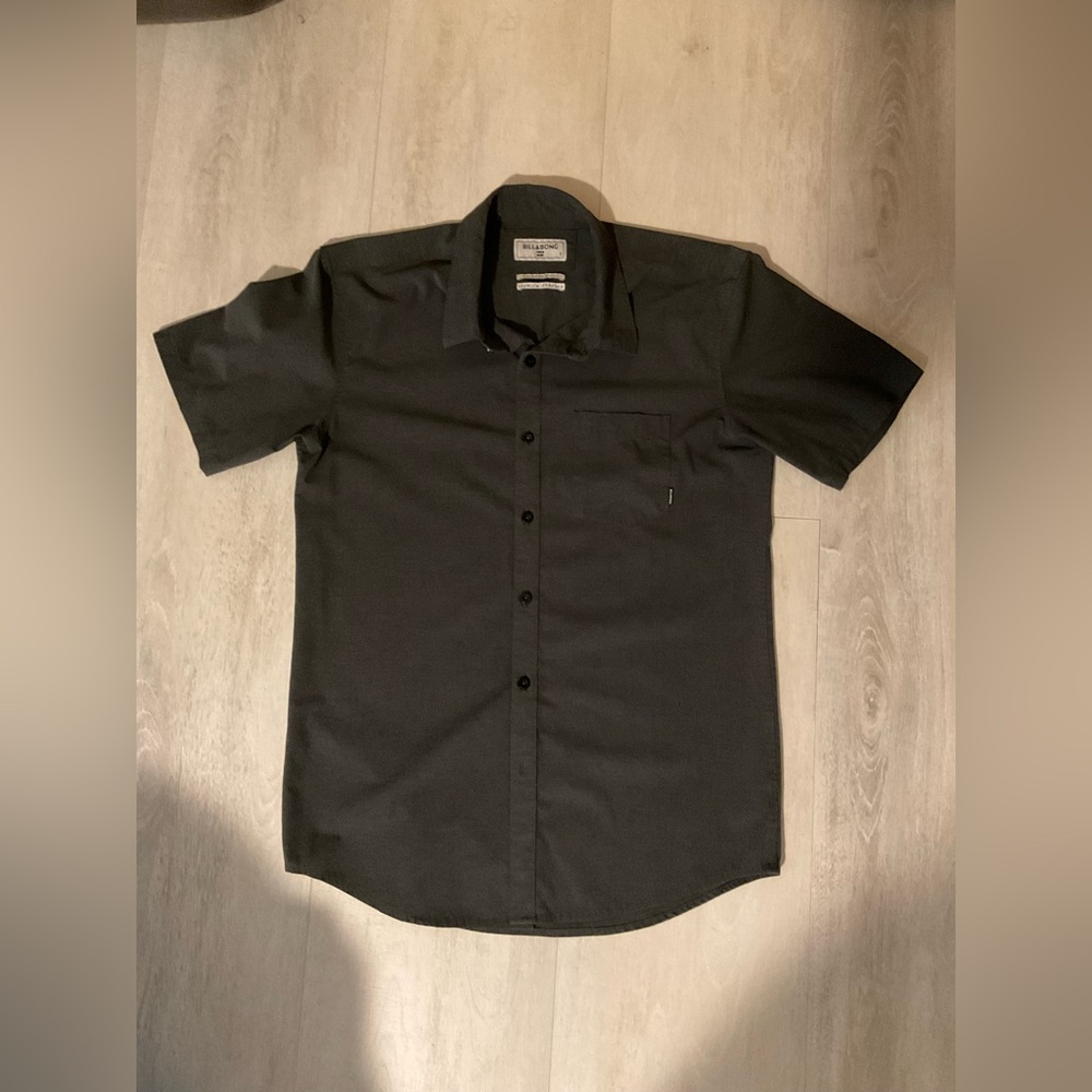 Billabong Black Casual Button Down Shirt